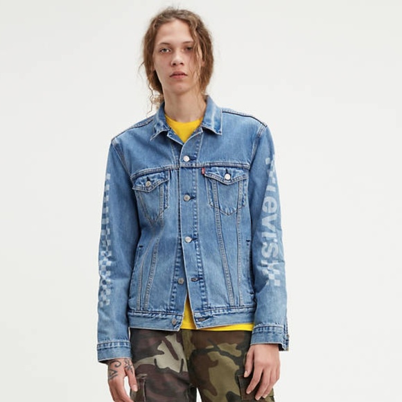 Levi's Other - levi's | motocross printed sleeve trucker jacket